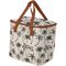 Термосумка для зберігання продуктів Excellent Houseware 30х20х25 см 15 л - Пальми, коричневі ручки