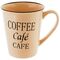Чашка порцелянова Coffee CAFE кольорова 350 мл - Бежевий