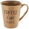 Чашка порцелянова Coffee CAFE кольорова 350 мл - Кава з молоком
